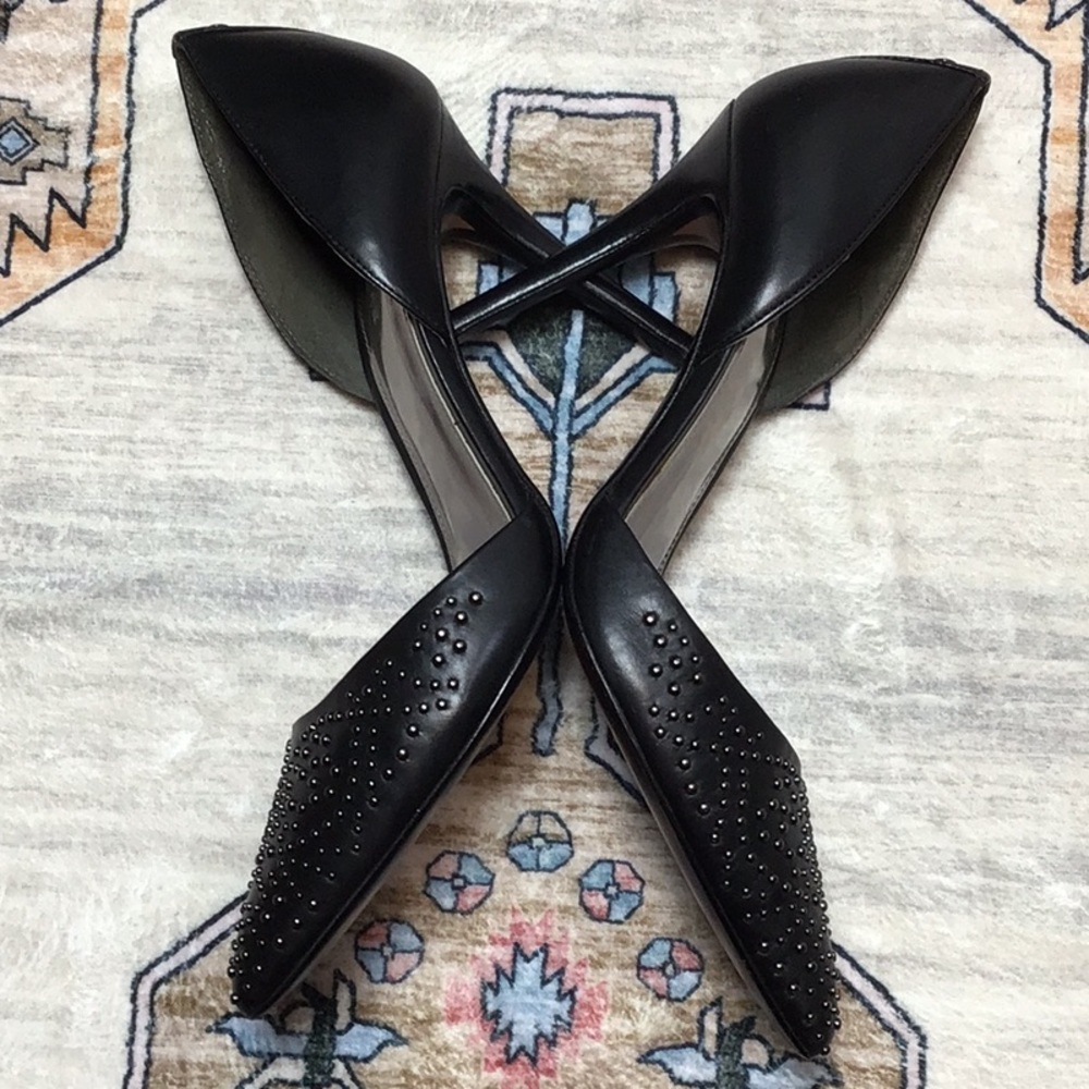 COACH ‘Holmes’ Black Studded Dress Leather - Picture 9 of 13